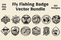 Ultimate Fly Fishing Badge Vector Bundle Product Image 1