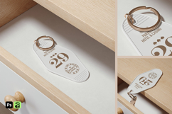 Drawer Scene Keychain Mockup Product Image 1