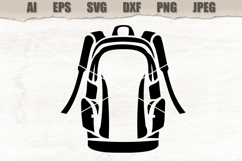 Stencil Backpack Travel Product Image 1
