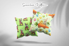 Easter Bunny Tulip Seamless Pattern Product Image 2