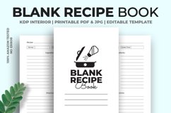 Blank Recipe Book KDP Interior Product Image 1