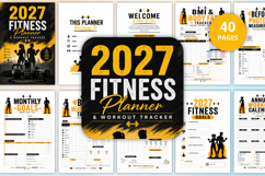 2027 Fitness Planner &amp; Workout Tracker Product Image 1