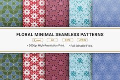 Floral Minimal Seamless Patterns Product Image 1
