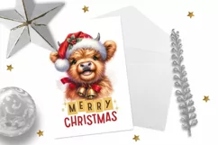 Christmas Greeting Card, Merry Christmas Card, PDF, JPG Product Image 2