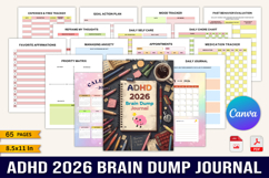ADHD 2026 Brain Dump Journal Product Image 1
