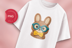 Nerdy Crochet Bunny PNG Clipart Product Image 1