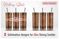 2 Luxury Cigars Patterns for 20oz SKINNY TUMBLER. Product Image 1