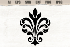 Stencil Heraldic Damask Product Image 1