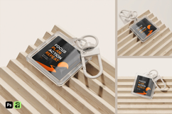 Square Acrylic Keychain Mockup Product Image 1