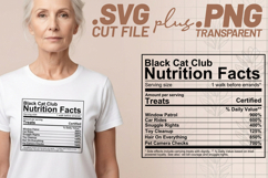 4x Funny Quotes Black Cat Club Mood Purrs Paws SVG Cut Files Product Image 2