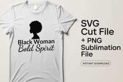 4x Inspirational Quotes Black Woman Soft Power SVG Cut Files Product Image 2