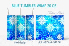 Christmas blue tumbler bundle| Winter Tumbler Sublimation Product Image 2