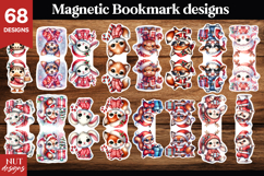 Christmas Magnetic Bookmark Cute Holiday Bookmarks Bundle Product Image 3
