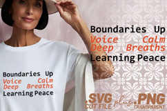 4x Inspirational Quotes Deep Breath Small Steps SVG Cut Product Image 2