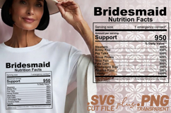4x Nutrition Facts Quotes Cricut SVG Shirt Design Cat Dad Product Image 2