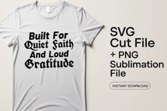 4x Built On Faith Carried By Peace SVG Cut Files Cricut Art Product Image 2