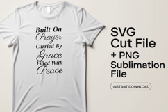 4x Built On Prayer Mercy Faith Joy SVG Cut Files Cricut Product Image 2