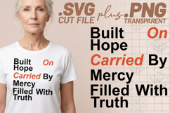 4x Built On Hope Choose Faith Speak Peace SVG Cut Files Product Image 2