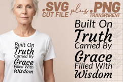 4x Built On Truth Joy Grace Peace SVG Cut Files Praise Product Image 2
