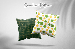 Gold Clover Grid Seamless Set - Leprechaun &amp; Clovers Product Image 2