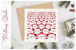 Merry Christmas. A huge group of Santas. Product Image 1
