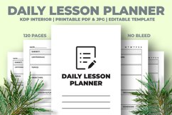 Daily Lesson Planner KDP Interior Product Image 1