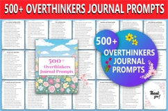 500 Overthinkers Journal Prompts Product Image 1
