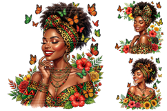 Black Woman Juneteenth Sublimation PNG Product Image 1