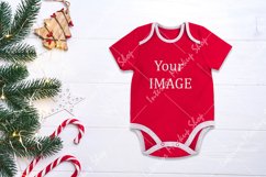 Baby Shirt Mockup | Kids New Born Bodysuit Mock Up Product Image 1