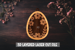 6 3D Layered Easter Egg Laser Cut File,Template for Cutting Product Image 2