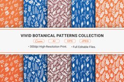 Vivid Botanical Seamless Patterns Collection Product Image 1