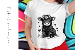 Highland Cow SVG Design for T-Shirts and Mugs Product Image 1