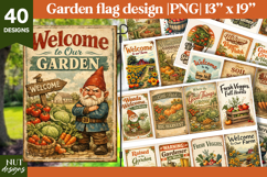 Welcome garden flag bundle Farmhouse decor Sarcastic Vintage Product Image 1