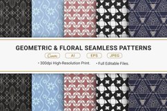 Geometric and Floral Seamless Patterns Product Image 1