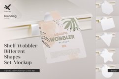 Advertising Shelf Wobbler Different Shapes Set Mockup Product Image 1