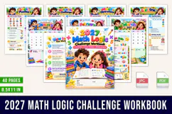 2027 Math Logic Challenge Workbook Product Image 1