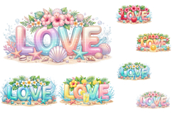 Beach Love Sublimation PNG Product Image 1
