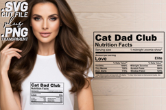 4x Funny Quotes Cat Dad Club Energy Mode Mood SVG Cut Files Product Image 2