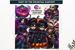 Autumn Fantasy Clipart PNG Celestial Steampunk Harvest Product Image 2