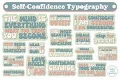Self Confidence Typography Statement Product Image 1
