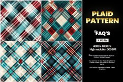 Plaid Pattern Square Coaster - 04 Variations Product Image 1