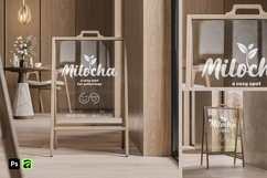 A-Frame Glass Sign Mockup Product Image 1
