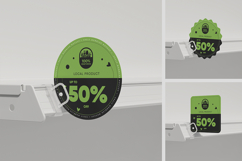 Promotional Shelf Sign Holder Mockup Product Image 1