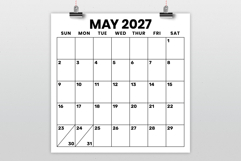 2027 Square 12x12 Inch Large No Calendar Product Image 2