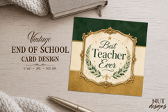 Best Teacher Ever Card teacher card Graduation appreciation Product Image 1