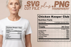 4x Funny Quotes Chicken Keeper Club Energy Mode SVG Cut File Product Image 2