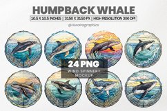Humpback Whale Wind Spinner Sublimation - 24 Variation Product Image 1