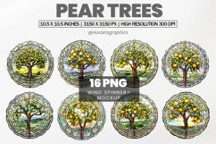 Pear Trees Wind Spinner Sublimation - 16 Variations Product Image 1