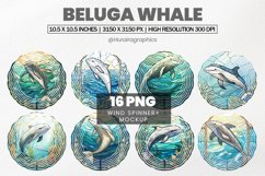 Beluga Whale Wind Spinner Sublimation Bundle Product Image 1