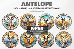 Antelope Wind Spinner Sublimation - 16 Variations Product Image 1